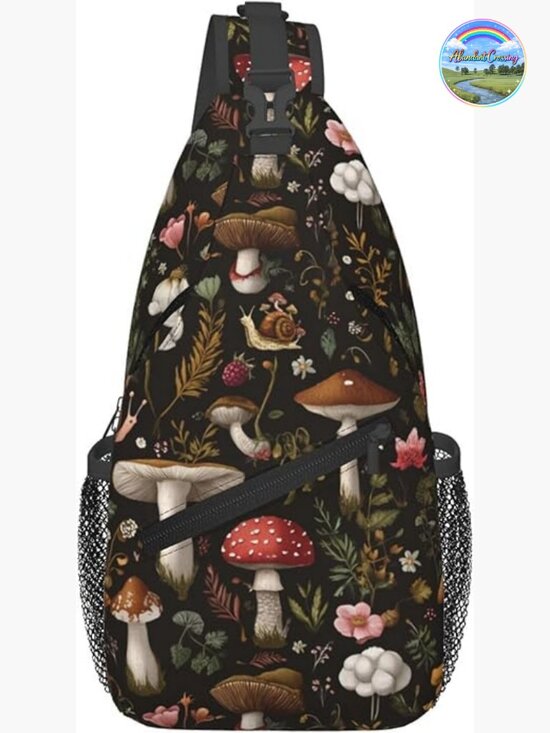 Sling Backpack Unisex Crossbody Chest Bag Hiking Travel Polyester Adjustable main image 7